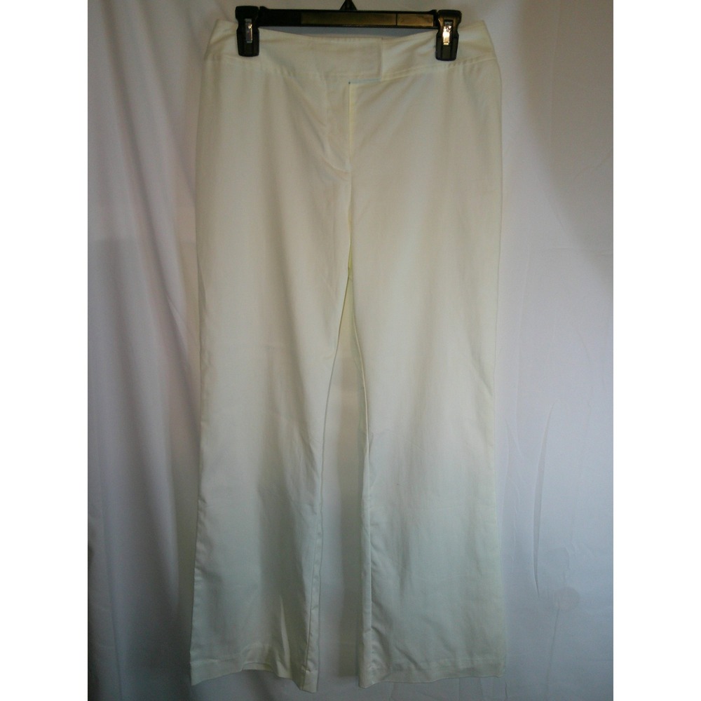 Chico's Optic White Karssen Twill Dress Pants Bootcut Stretch Size‎ 0.5 $79 NWT
